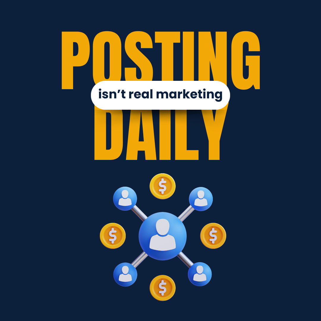 Posting daily isn’t real marketing - Strategy drives growth
